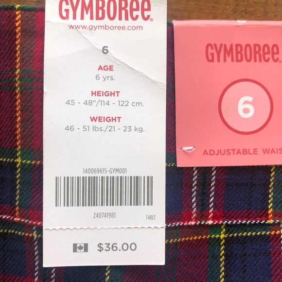 Gymboree plaid holiday skirt Sz 6 - Picture 3 of 3